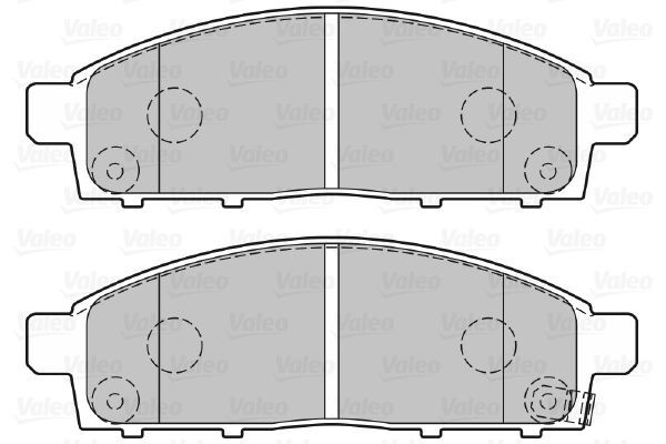 VALEO, Kit de plaquettes de frein, frein à disque