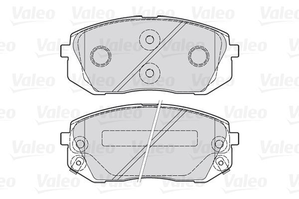 VALEO, Kit de plaquettes de frein, frein à disque