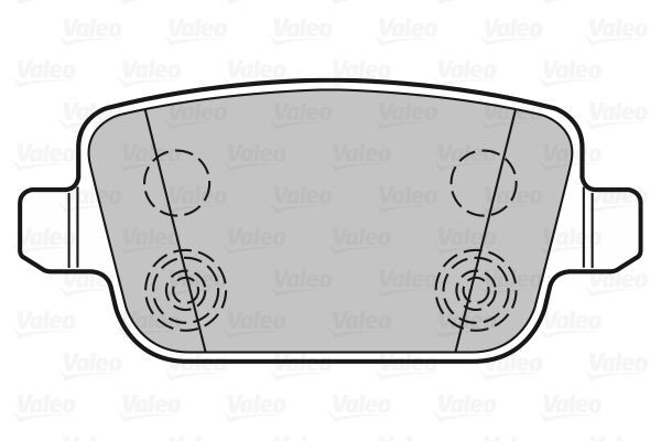 VALEO, Kit de plaquettes de frein, frein à disque