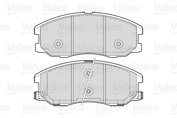 VALEO, Kit de plaquettes de frein, frein à disque