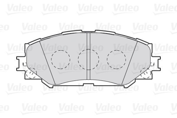 VALEO, Kit de plaquettes de frein, frein à disque