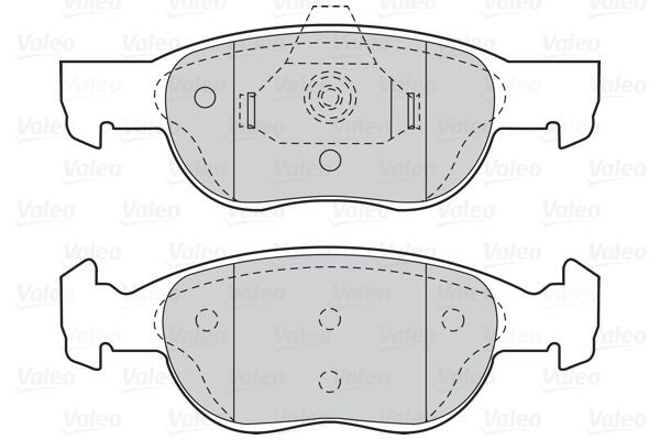 VALEO, Kit de plaquettes de frein, frein à disque