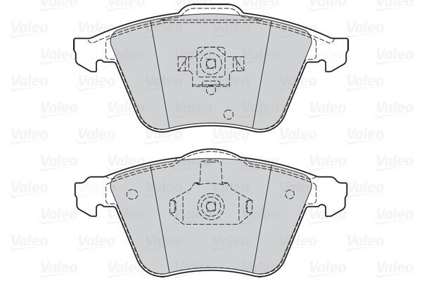 VALEO, Kit de plaquettes de frein, frein à disque
