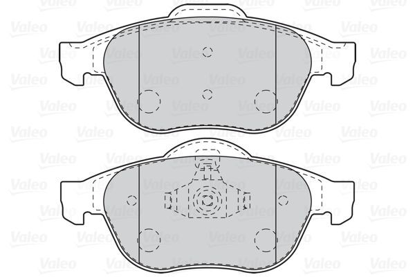 VALEO, Kit de plaquettes de frein, frein à disque