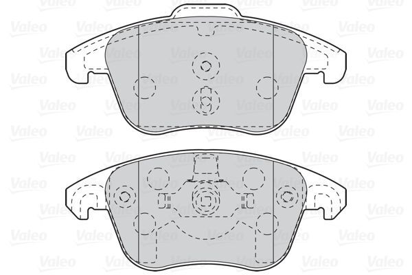 VALEO, Kit de plaquettes de frein, frein à disque