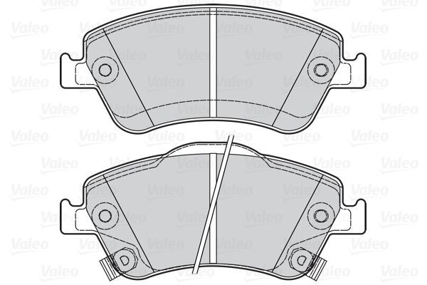 VALEO, Kit de plaquettes de frein, frein à disque