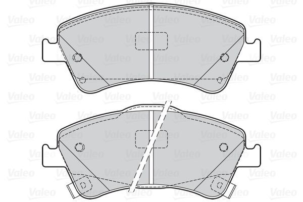 VALEO, Kit de plaquettes de frein, frein à disque