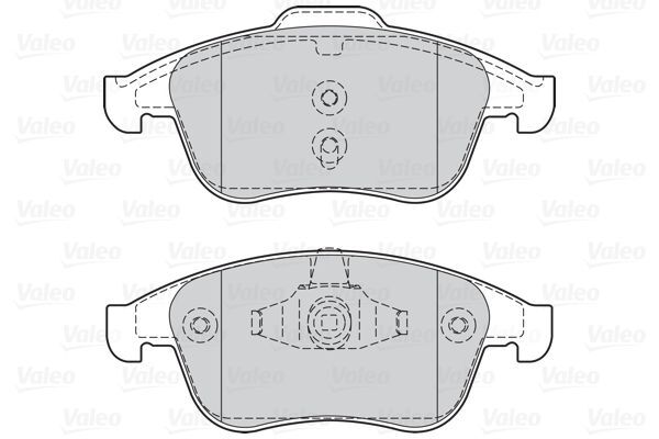 VALEO, Kit de plaquettes de frein, frein à disque