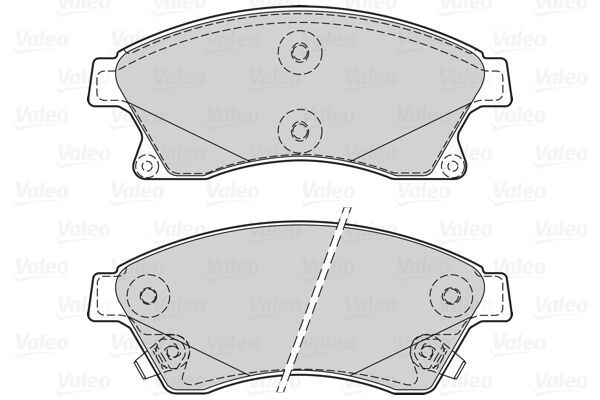 VALEO, Kit de plaquettes de frein, frein à disque