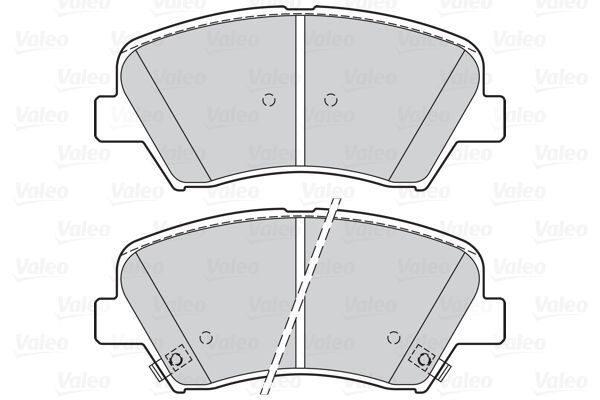 VALEO, Kit de plaquettes de frein, frein à disque