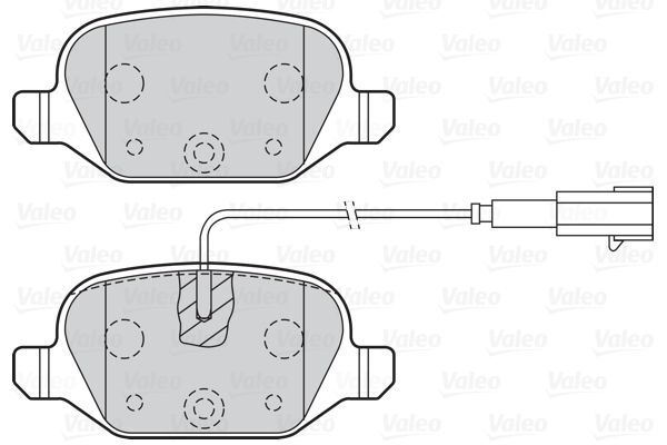 VALEO, Kit de plaquettes de frein, frein à disque