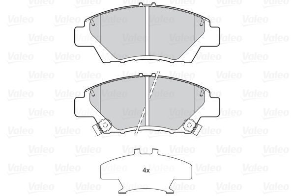 VALEO, Kit de plaquettes de frein, frein à disque