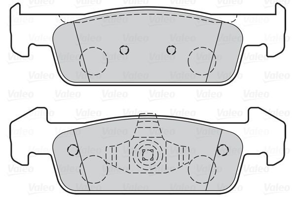 VALEO, Kit de plaquettes de frein, frein à disque