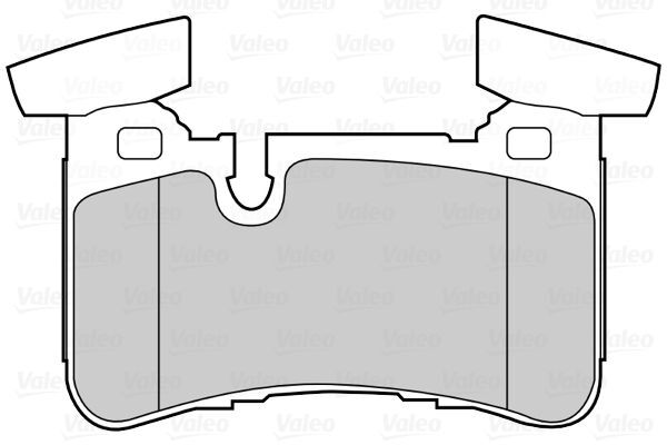 VALEO, Kit de plaquettes de frein, frein à disque