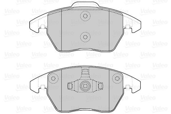 VALEO, Kit de plaquettes de frein, frein à disque