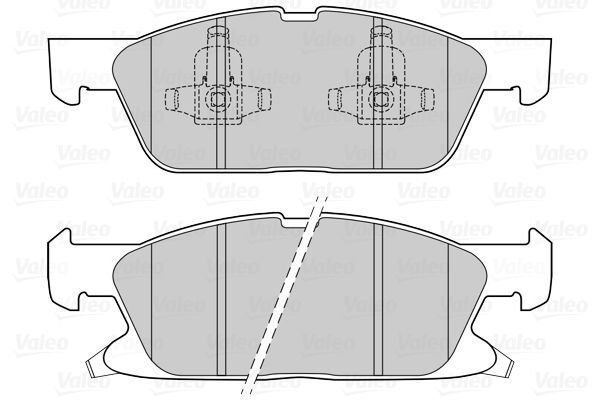 VALEO, Kit de plaquettes de frein, frein à disque