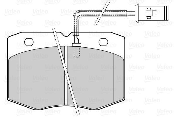 VALEO, Kit de plaquettes de frein, frein à disque