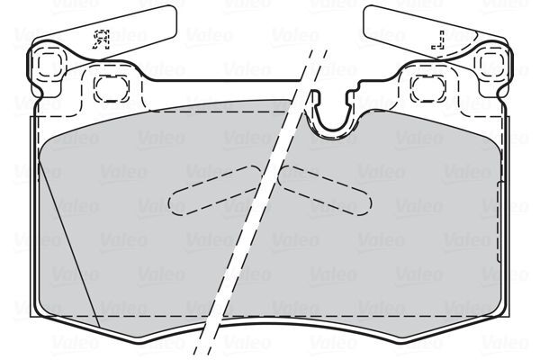 VALEO, Kit de plaquettes de frein, frein à disque