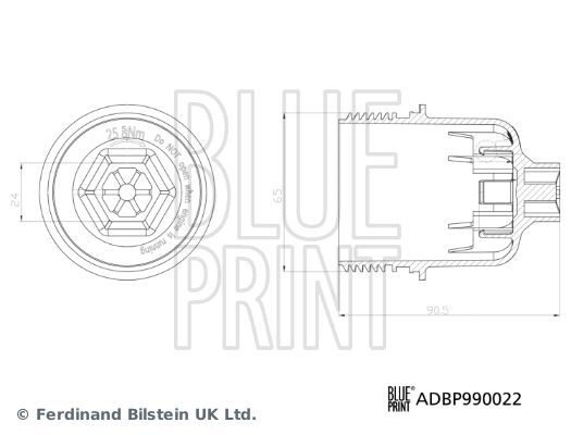 BLUE PRINT, Couvercle, boîtier du filtre à huile