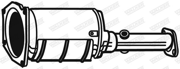 WALKER, Filtre à particules / à suie, échappement