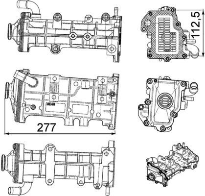 MAHLE, Radiateur, réaspiration des gaz d'échappement