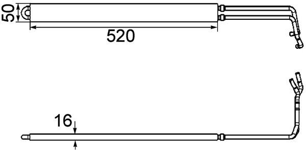 MAHLE, Radiateur d'huile, direction