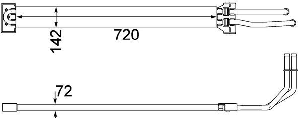 MAHLE, Radiateur d'huile, direction