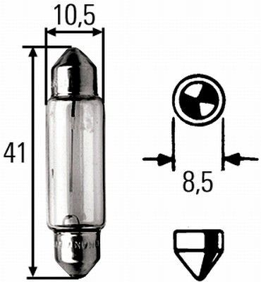 HELLA, Ampoule, feu clignotant