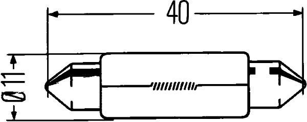 HELLA, Ampoule, feu clignotant