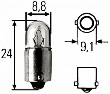 HELLA, Ampoule, éclairage intérieur