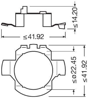 OSRAM, Douille de lampe, projecteur principal