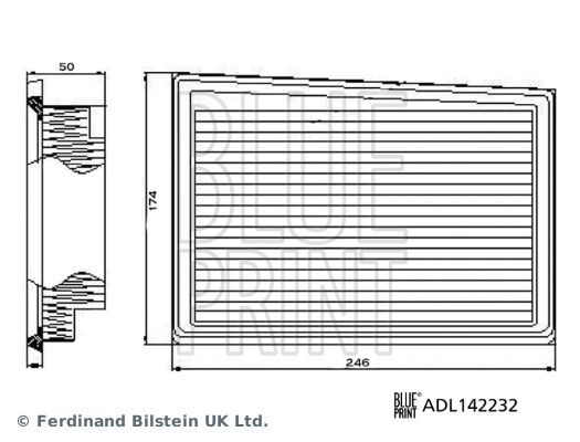 BLUE PRINT, Filtre à air