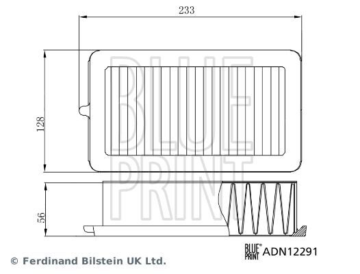 BLUE PRINT, Filtre à air