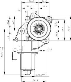 BOSCH, Moteur électrique, lève-vitre