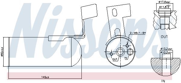 NISSENS, Filtre déshydratant, climatisation