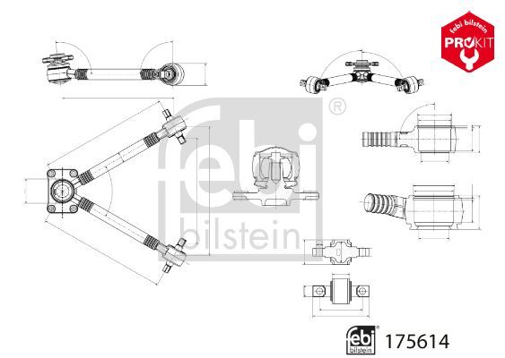 FEBI BILSTEIN, Bras de liaison, suspension de roue