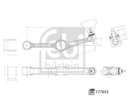 FEBI BILSTEIN, Bras de liaison, suspension de roue