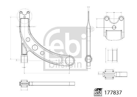 FEBI BILSTEIN, Bras de liaison, suspension de roue