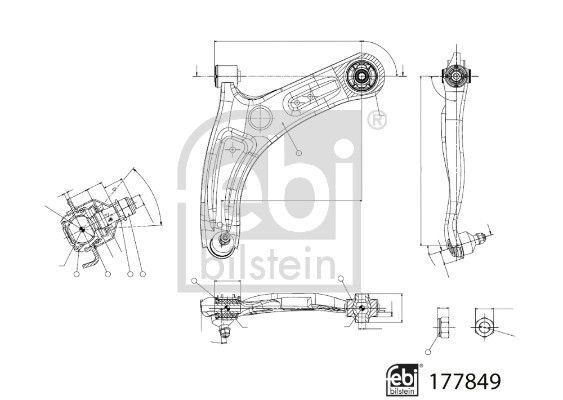 FEBI BILSTEIN, Bras de liaison, suspension de roue