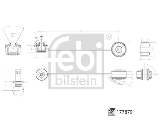 FEBI BILSTEIN, Entretoise/tige, stabilisateur