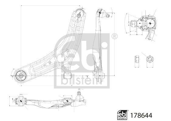 FEBI BILSTEIN, Bras de liaison, suspension de roue