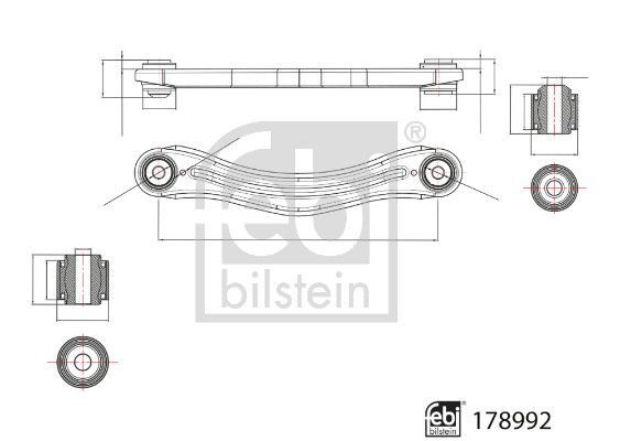 FEBI BILSTEIN, Bras de liaison, suspension de roue