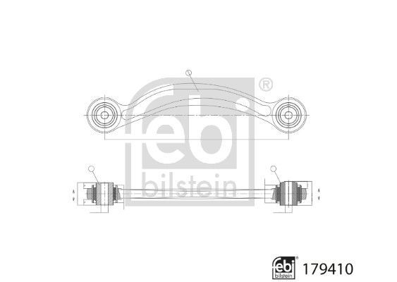 FEBI BILSTEIN, Bras de liaison, suspension de roue