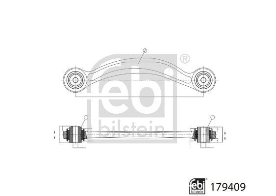 FEBI BILSTEIN, Bras de liaison, suspension de roue