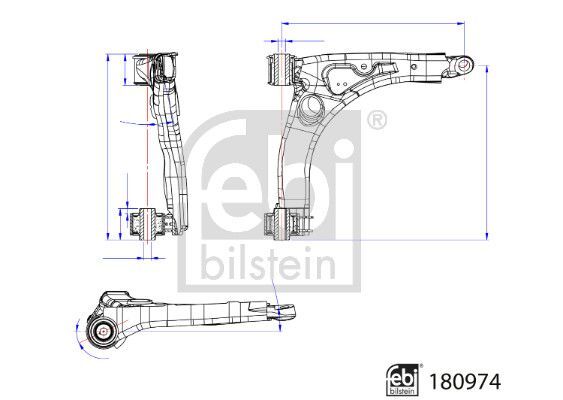 FEBI BILSTEIN, Bras de liaison, suspension de roue