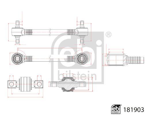 FEBI BILSTEIN, Bras de liaison, suspension de roue