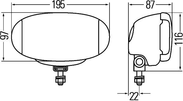 HELLA, Kit de projecteurs longue portée