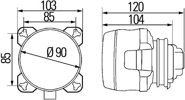 HELLA, Optique, projecteur longue portée