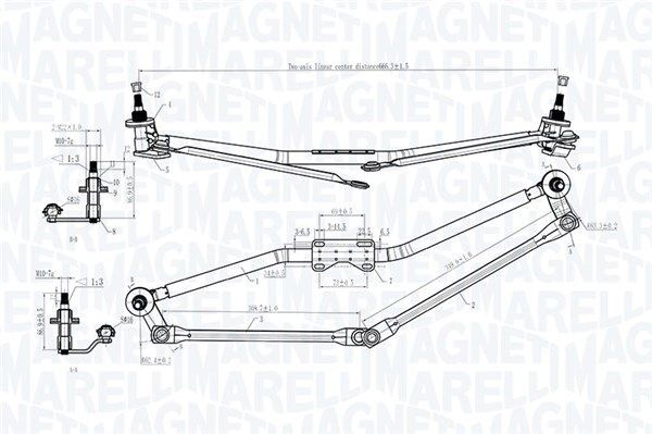 MAGNETI MARELLI, Tringlerie d'essuie-glace