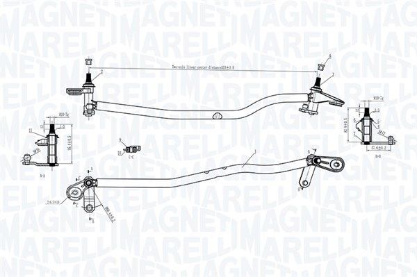 MAGNETI MARELLI, Tringlerie d'essuie-glace